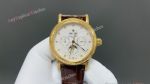 Patek Philippe Calatrava CH29-535 Movement 42mm White/Champagne Face Engraved YG Bezel Watch